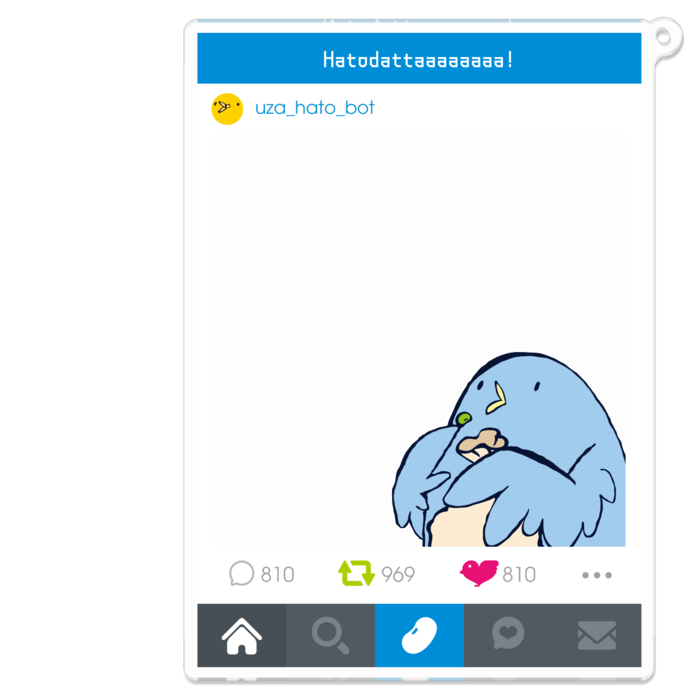 アクリルキーホルダー - 100 x 100 (mm)