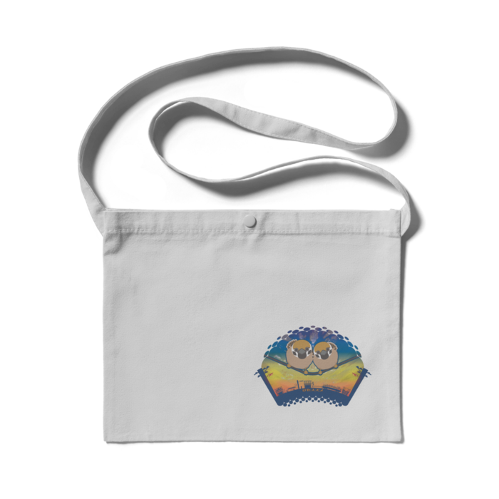 サコッシュ - 300 x 230 (mm)(1)　ライトグレー