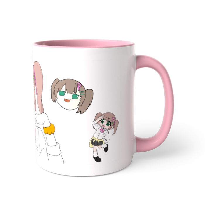 ツートンカラーマグカップ - 直径 8.2cm / 高さ 9.5cm