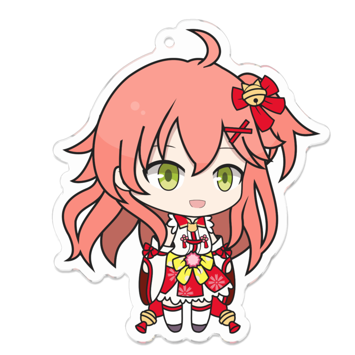 Sakura Miko さくらみこ アクリルキーホルダー キラキラ Booth