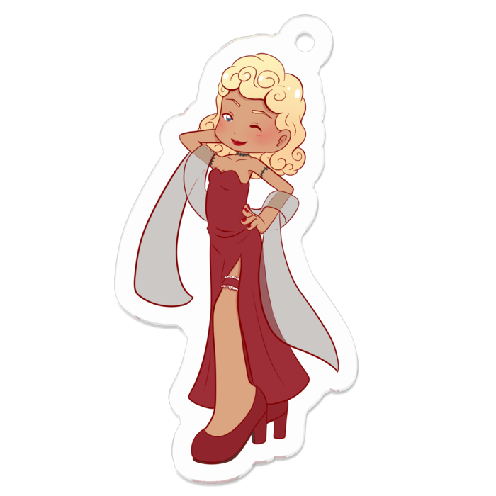 アクリルキーホルダー - 50 x 50 (mm)