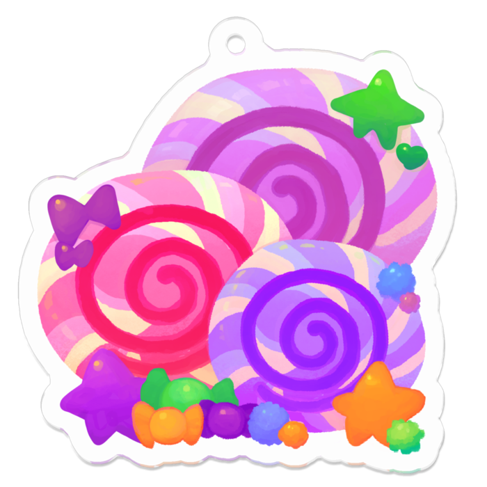 アクリルキーホルダー - 50 x 50 (mm)
