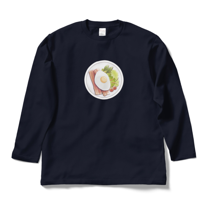 ロングスリーブTシャツ 紺色 L