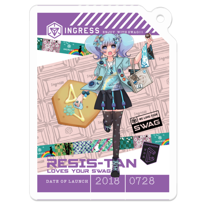 アクリルキーホルダーS - 50 x 50 (mm)