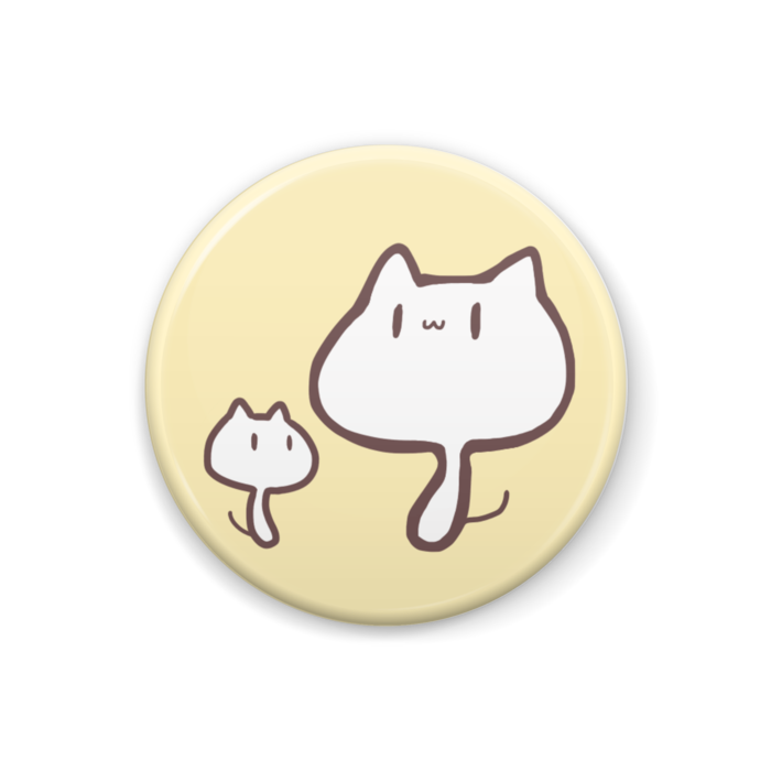 ねこきのこ缶バッジ こねこきのこと一緒 黄色陣営 Booth