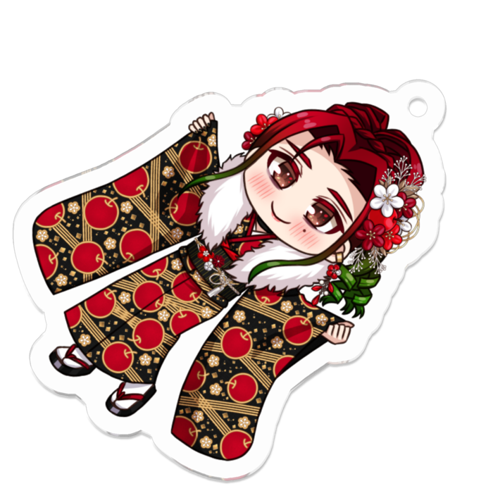 アクリルキーホルダー（コーティング） - 50 x 50 (mm)