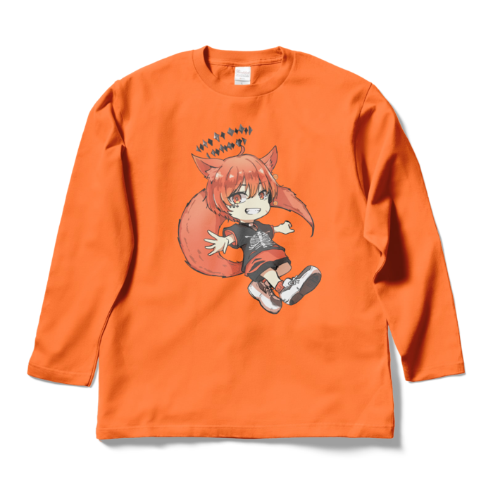 ロングスリーブTシャツ - L - オレンジ