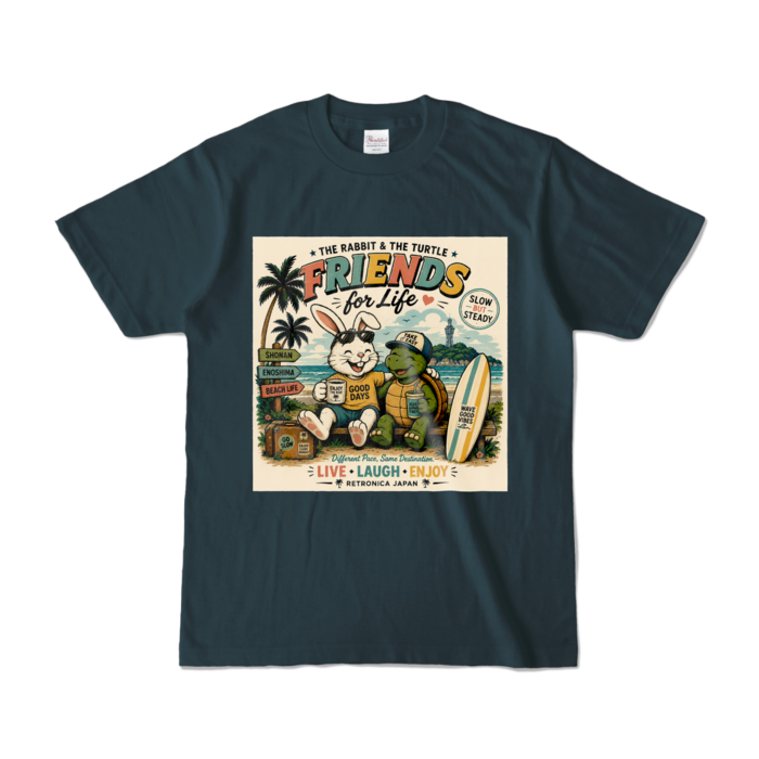 カラーTシャツ - S - デニム (濃色)