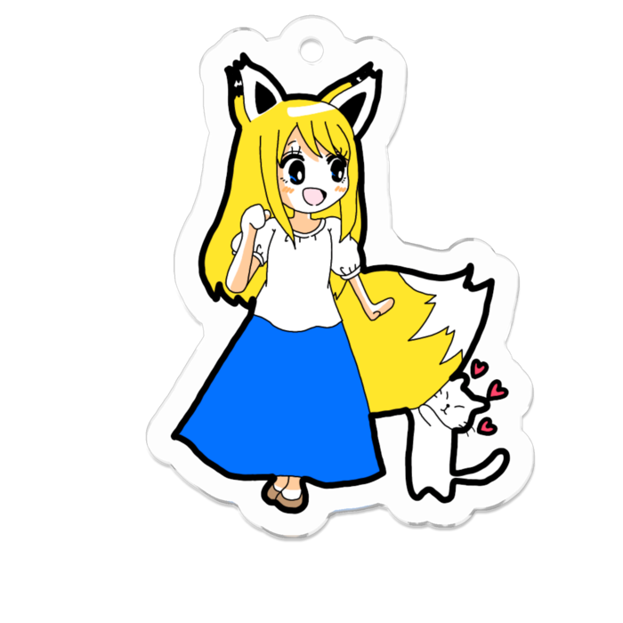 アクリルキーホルダー - 50 x 50 (mm)