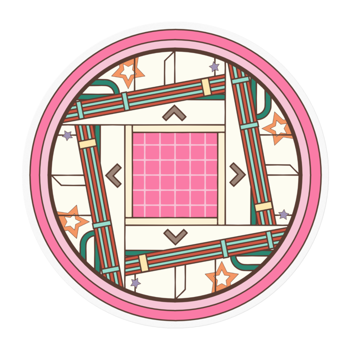 ステッカー - 100 x 100 (mm)