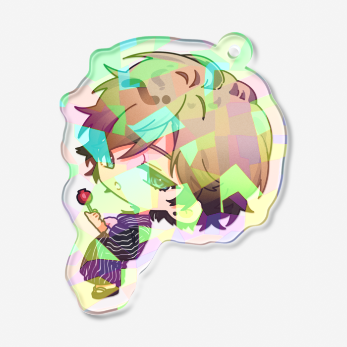ホログラムアクリルキーホルダー 八虎