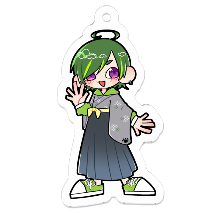 アクリルキーホルダー（コーティング） - 50 x 50 (mm)