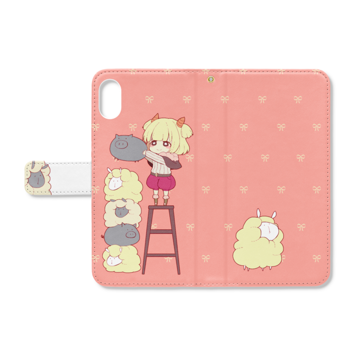 手帳型iPhoneケース - iPhone XSMax - ストラップ穴 あり