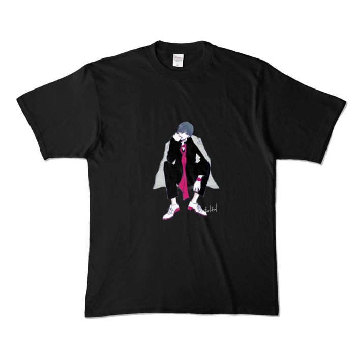 カラーTシャツ - XL - ブラック (濃色)