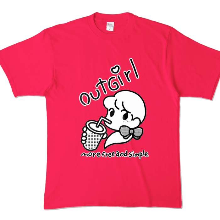 カラーTシャツ - XL - ホットピンク (濃色)