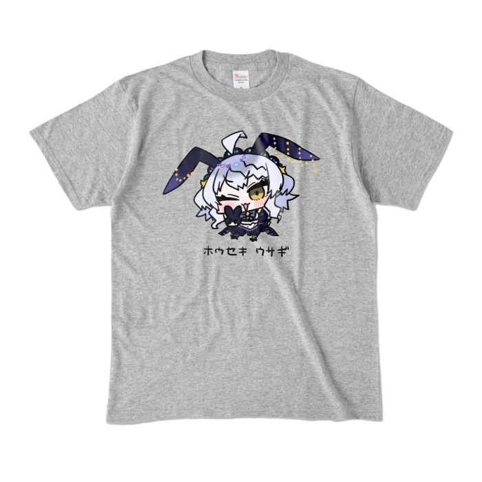 ホウセキウサギTシャツ - Mサイズ -  杢グレイ