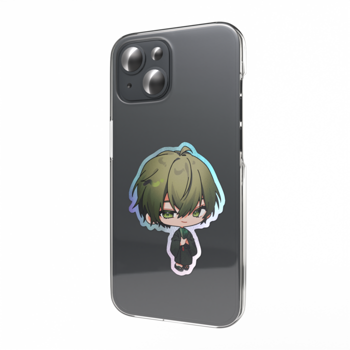 オーロラスマホステッカー　ぱくぱく