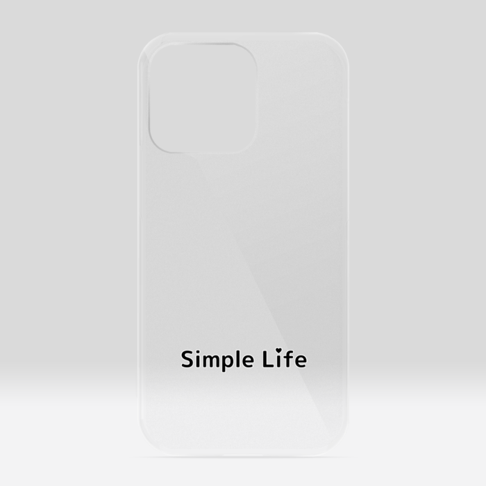 クリアiPhoneケースA　Simple Life❤　iPhone 13Pro