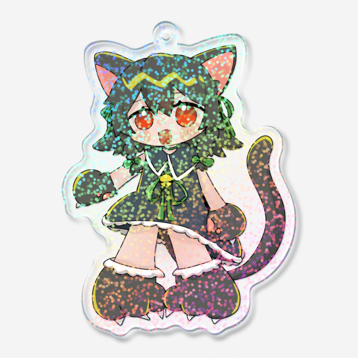 ホログラムアクリルキーホルダー - 70 × 70mm