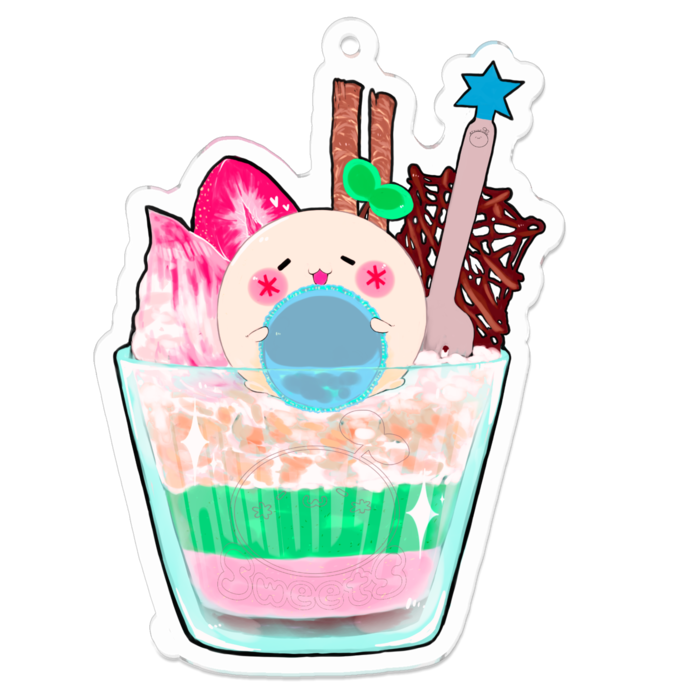 アクリルキーホルダー - 70 x 70 (mm)