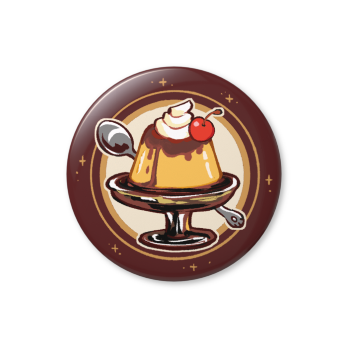 缶バッジ・喫茶プリン - 44mm