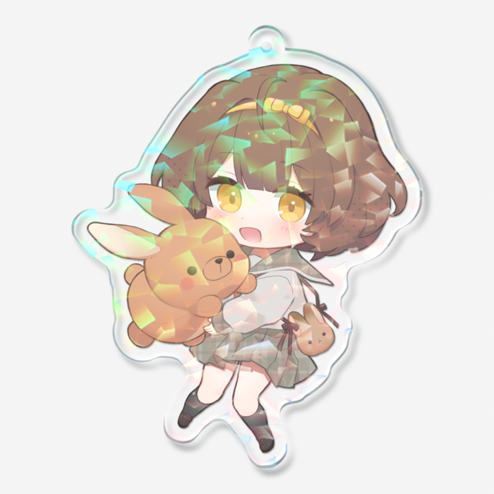 ホログラムアクリルキーホルダー - 70 × 70mm