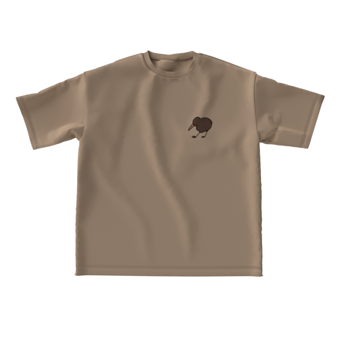 キウイビッグシルエットTシャツ - L - サンドベージュ