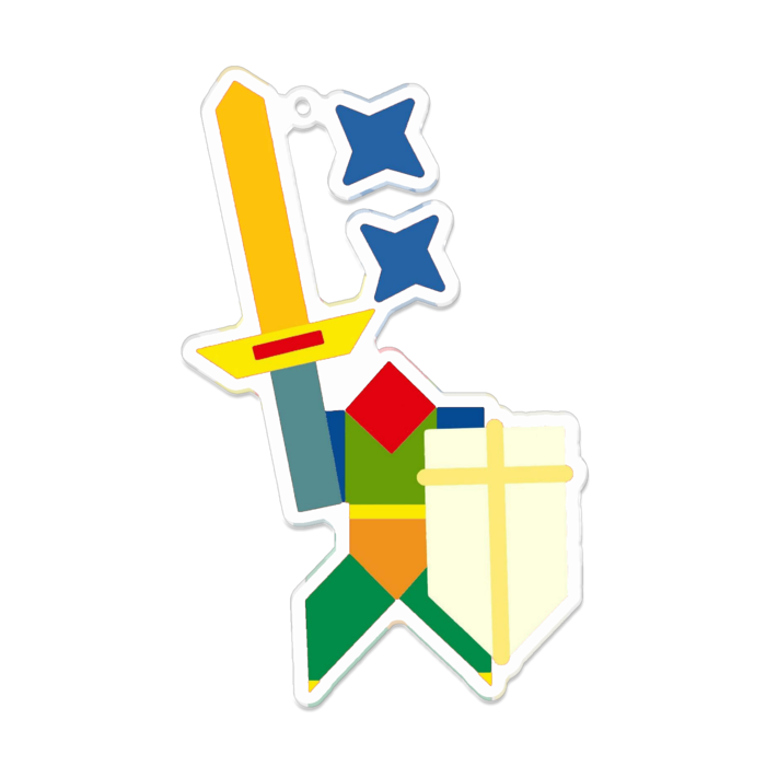 アクリルキーホルダー - 100 x 100 (mm)