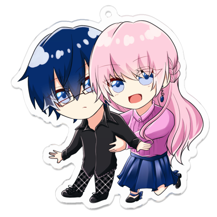 アクリルキーホルダー（コーティング） - 70 x 70 (mm)