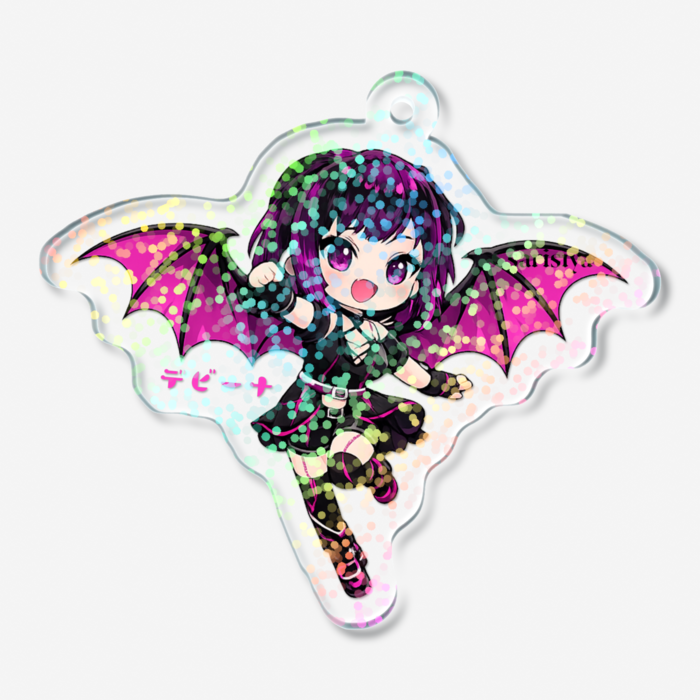 ホログラムアクリルキーホルダー - 50 × 50mm
