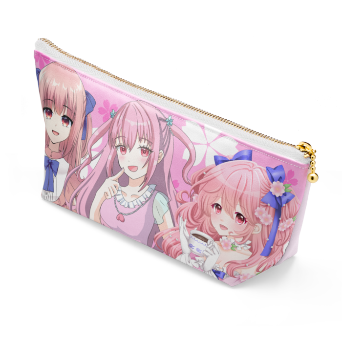 ポーチ - 長さ21.5cm / 高さ10cm - ホワイト