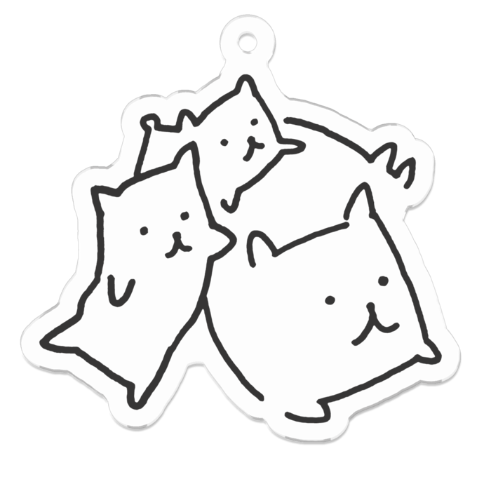 アクリルキーホルダー - 50 x 50 (mm)