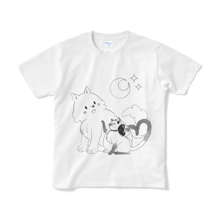 月美Tシャツ - S - ホワイト