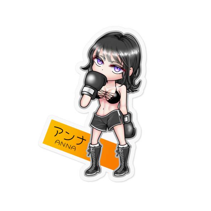 ステッカー(名前あり_with name) - 100 x 100 (mm)