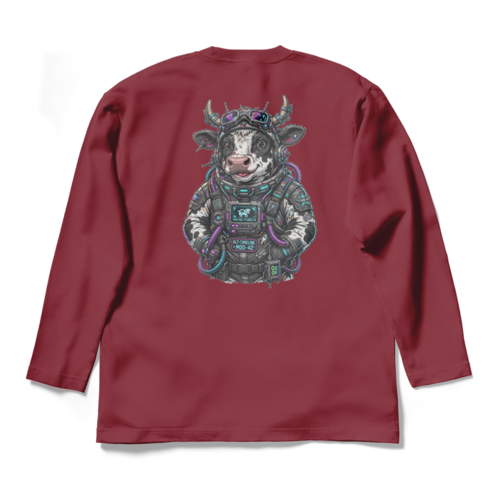 ロングスリーブTシャツ - L - バーガンディ(1)