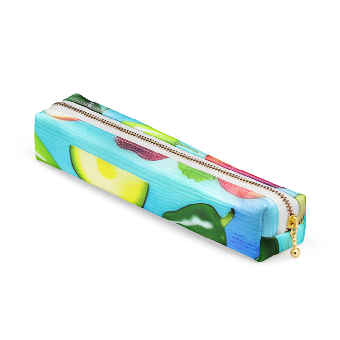 ペンケース - 20 x 4 x 4cm - ホワイト