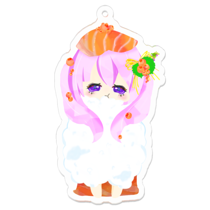 アクリルキーホルダー（コーティング） - 70 x 70 (mm)