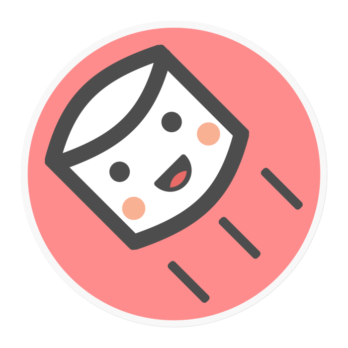 ステッカー - 100 x 100 (mm)