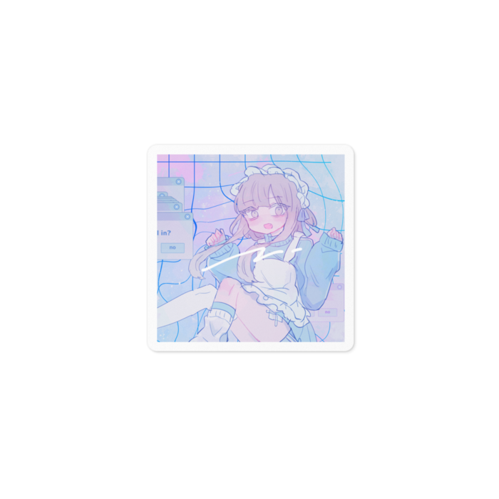 ステッカー - 100 x 100 (mm)ホワイト(※約5cm)