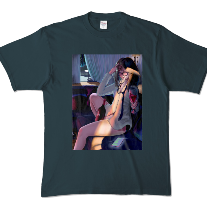 カラーTシャツ - XL - デニム (濃色)