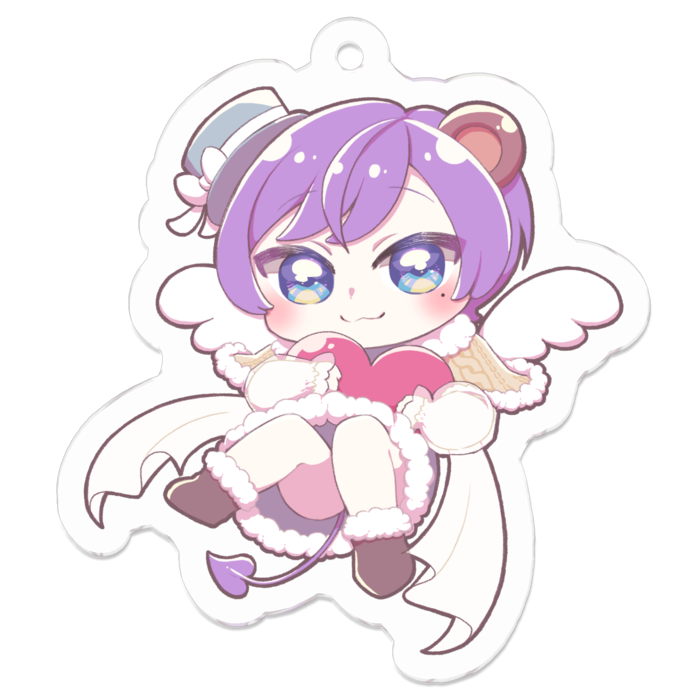 アクリルキーホルダー（コーティング） - 50 x 50 (mm)