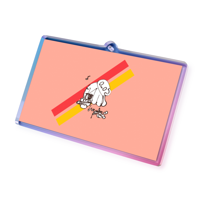 オーロラアクリルキーホルダー - 70 × 70mm