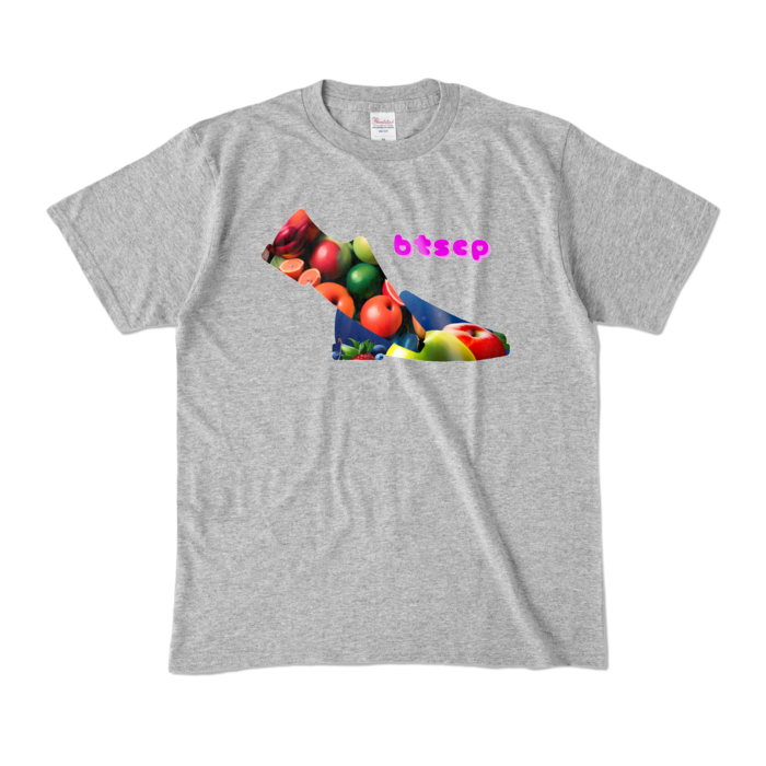 カラーTシャツ - M - 杢グレー (濃色)
