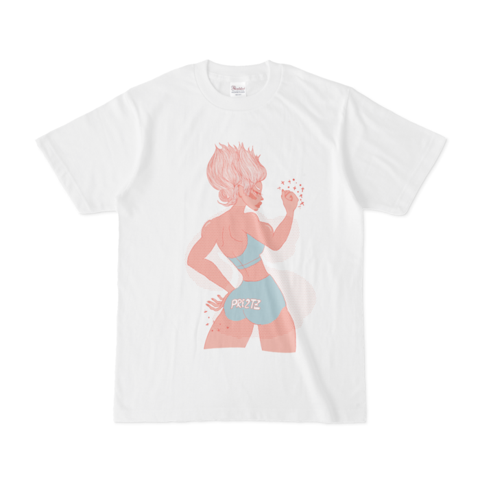 赤ぷりぷりちゃんTシャツ - S