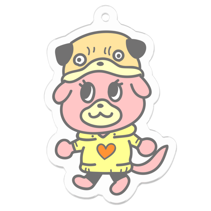 アクリルキーホルダー - 50 x 50 (mm)