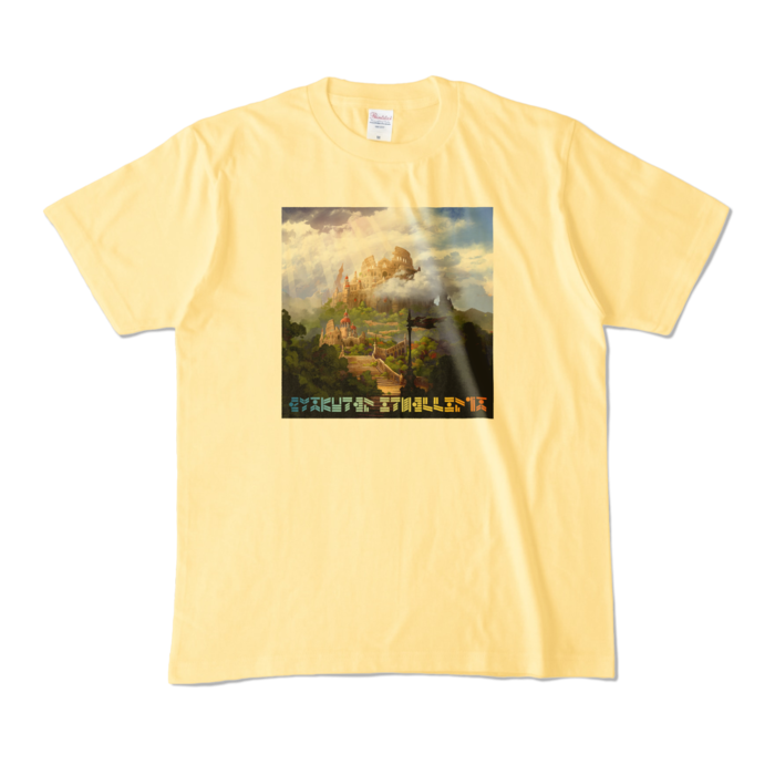 コロシアム デザインTシャツ（M/ライトイエロー）