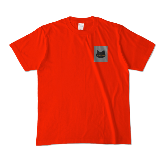 カラーTシャツ - M - レッド ロゴ/グレー