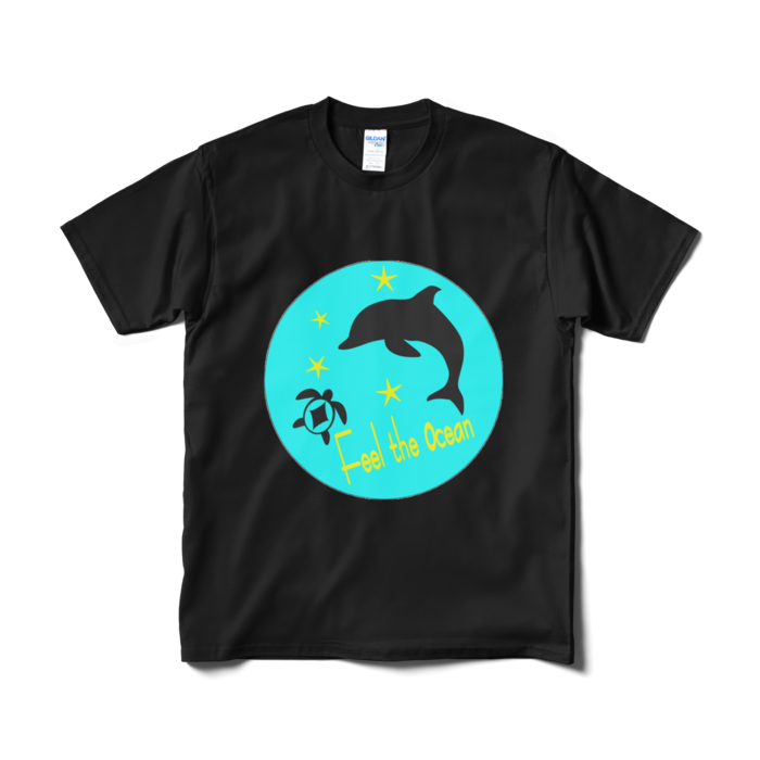 マリンtシャツ イルカとウミガメ デザイン Les Monten Booth