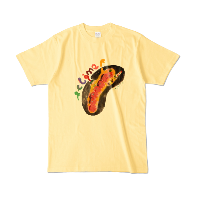 カラーTシャツ - L - ライトイエロー (淡色)
