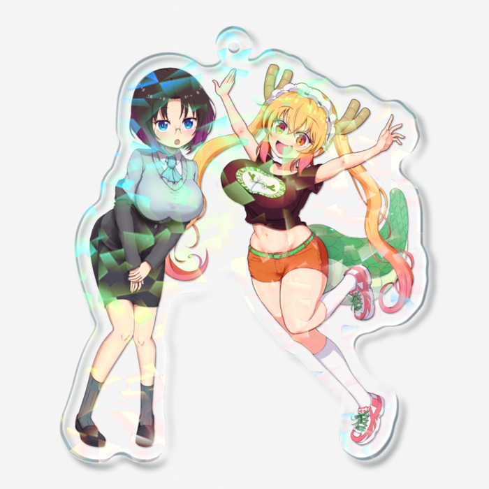 ホログラムアクリルキーホルダー - 70 × 70mm